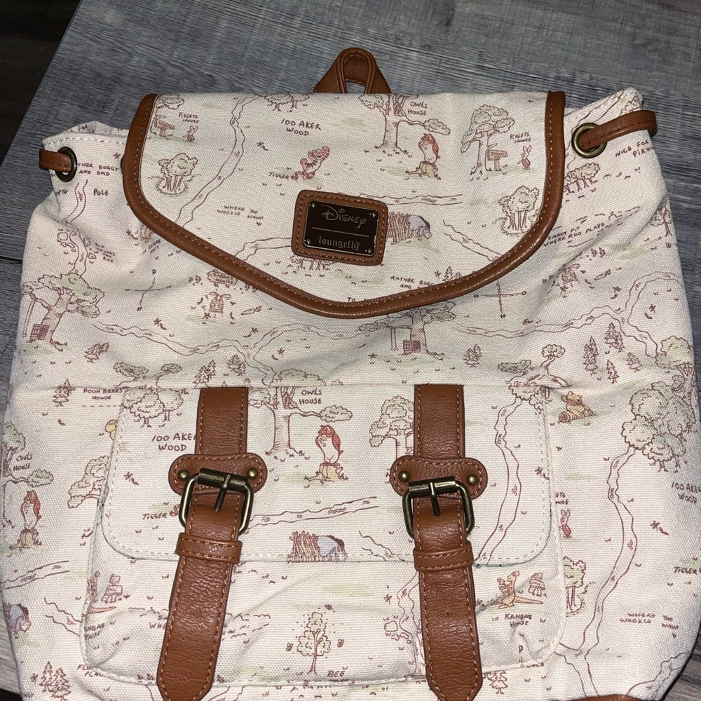 Disney Winnie the Pooh Loungefly Disney Cream and Brown Backpack